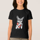 Kat Drink een Coffee Tri-Blend Shirt (Voorkant)