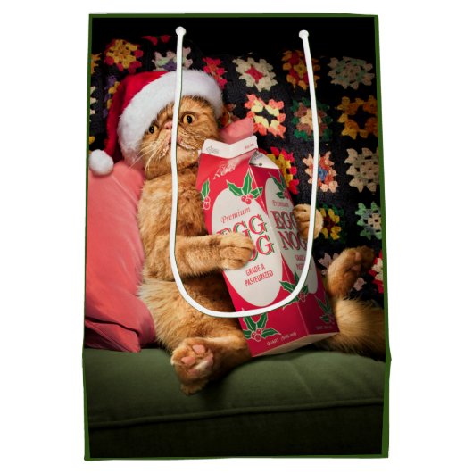 Kat Drink eieren Nog Medium Cadeauzakje (Achterkant)