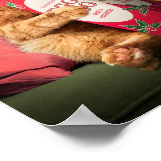 Kat Drink eieren Nog Poster (Hoek)