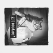 Kat Drink melk van Jug Fleece Deken (Voorkant (Horizontaal))