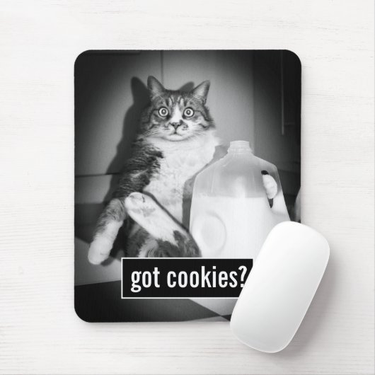 Kat Drink melk van Jug Muismat (Met muis)