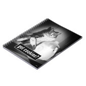 Kat Drink melk van Jug Notitieboek (Linkerzijde)