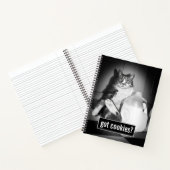 Kat Drink melk van Jug Notitieboek (Binnen)