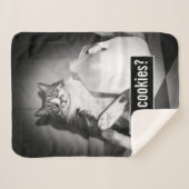 Kat Drink melk van Jug Sherpa Deken (Voorkant (horizontaal))