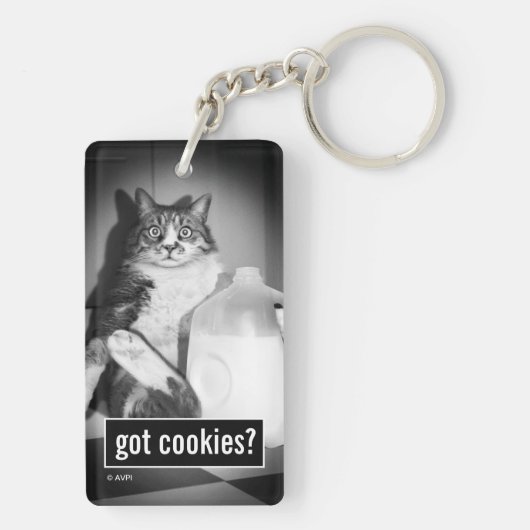 Kat Drink melk van Jug Sleutelhanger (achterkant)