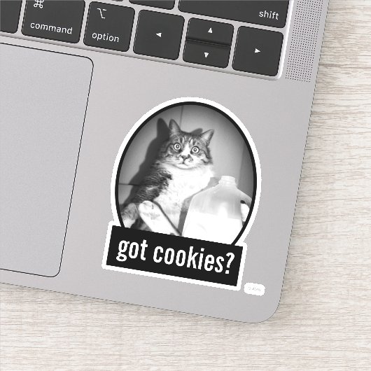 Kat Drink melk van Jug Sticker (Detail)