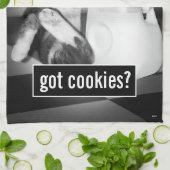 Kat Drink melk van Jug Theedoek (Gevouwen)