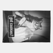 Kat Drink melk van Jug Theedoek (Horizontaal)