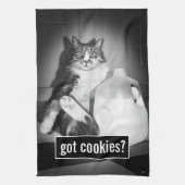 Kat Drink melk van Jug Theedoek (Verticaal)