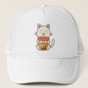 Kat Drink met Drink stro Trucker Pet