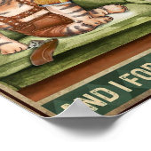 Kat drink vintage poster (Hoek)