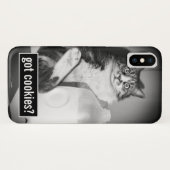 Kat drinkt melk uit kan Case-Mate iPhone case (Achterkant (horizontaal))