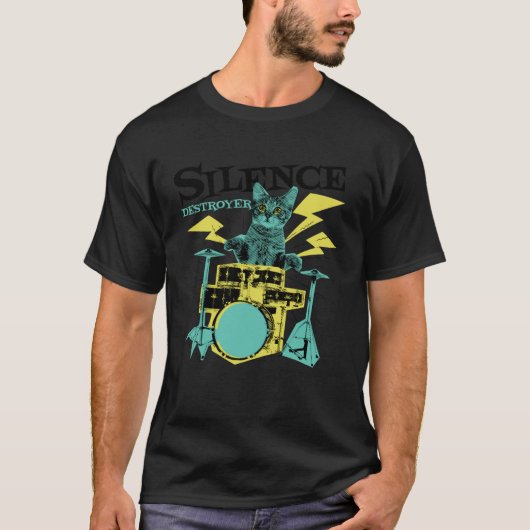 Kat Drum T-shirt (Voorkant)