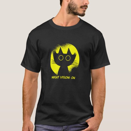 Kat Duisternis Hij Kat T-shirt (Voorkant)