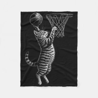 Kat Dunking - Sketll Speler Fan Sketll Coach Manne Fleece Deken