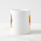 Kat Eating Cheese Puffs Grote Koffiekop (Voorkant)