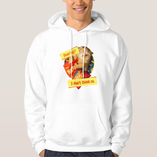 Kat Eating Cheese Puffs Hoodie (Voorkant)