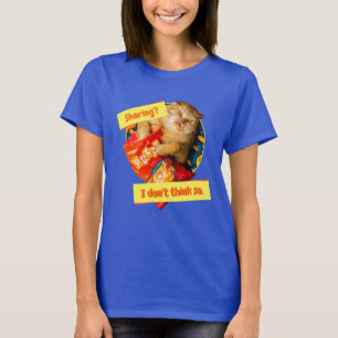 Kat Eating Cheese Puffs T-shirt
