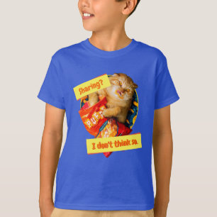 Kat Eating Cheese Puffs T-shirt