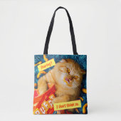 Kat Eating Cheese Puffs Tote Bag (Voorkant)