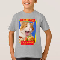 Kat Eating Cheeseburger