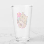 Kat Eating Donut Glas (Achterkant)