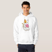Kat Eating Donut Hoodie (Voorkant volledig)