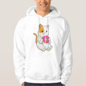 Kat Eating Donut Hoodie (Voorkant)
