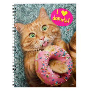 Kat Eating Donut Notitieboek