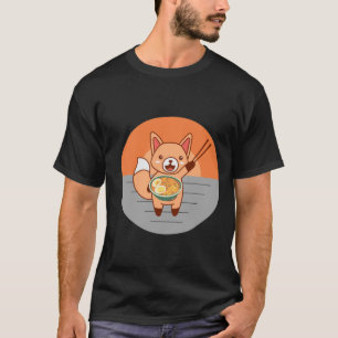 Kat Eating Ramen Noodles T-shirt