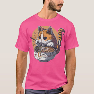 Kat Eating Ramen T-shirt