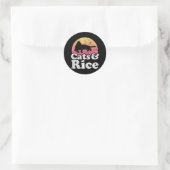 Kat Eating Spaghetti 48 Ronde Sticker (Tas)