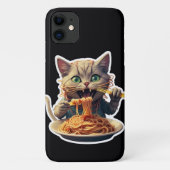 Kat Eating Spaghetti Case-Mate iPhone Case (Achterkant)