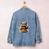 Kat Eating Spaghetti Denim Jacket (Hangar)