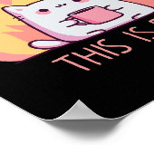 Kat Eén Brand Dit Is Prima Poster (Hoek)