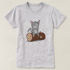Kat een logboek - T-Shirt