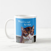 Kat "een nap voor dat" koffiemok (Links)