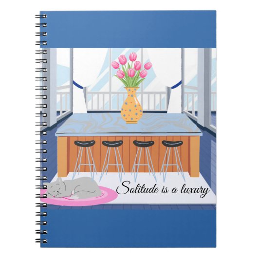 Kat Eenzaamheid is een luxe  Notitieboek (Voorkant)