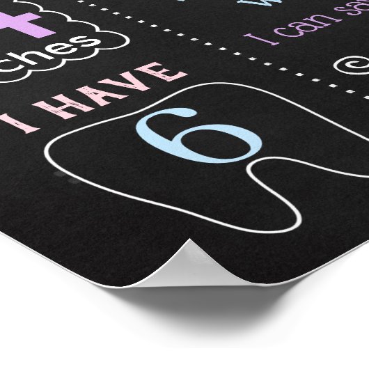 Kat eerste geboorte karton poster (Hoek)