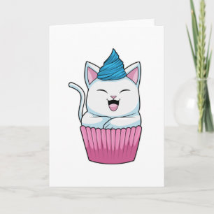 Kat Eet Muffin Kaart