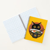 Kat eet ramen notitieboek (Binnen)