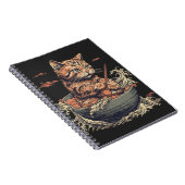 Kat eet Ramen, Wave of Kanawaga Notitieboek (Rechterzijde)