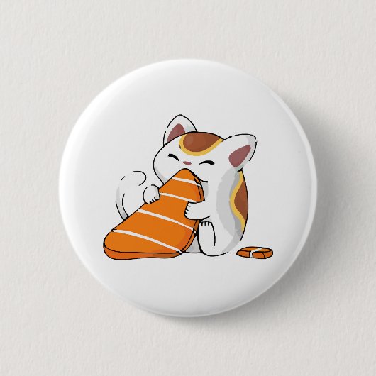 kat eet sushi ronde button 5,7 cm (Voorkant)