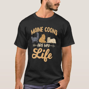 Kat-eigenaar citaat Maine Coons zijn mijn levensec T-shirt