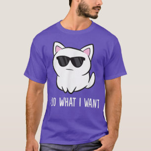 Kat-eigenaar die ik doe wat ik wil, grappige kat t-shirt