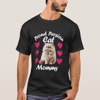 Kat Eigenaar TROTSE PERZISCHE KAT MOMMY Perzische T-shirt