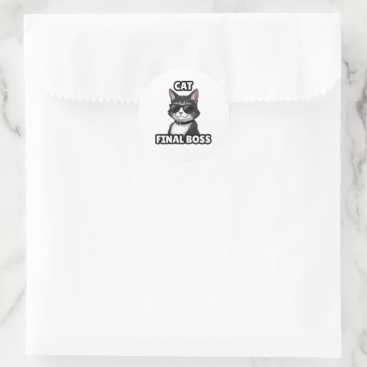 Kat Eindbaas Cool Sticker (Tas)