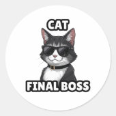 Kat Eindbaas Cool Sticker (Voorkant)