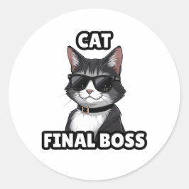 Kat Eindbaas Cool Sticker