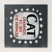 Kat eist manager puzzel te zien (Horizontaal)